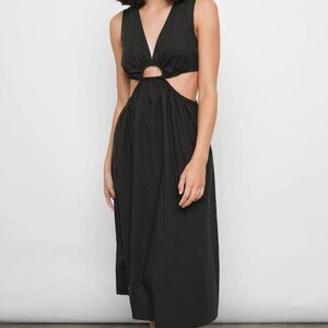 Rails Cutout Organic Cotton Midi Dress, Size Medium